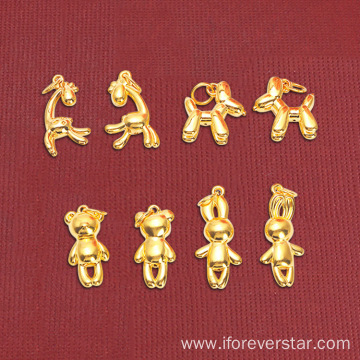 Gold 24k Pure Gold Giraffe Solid Gold Charm